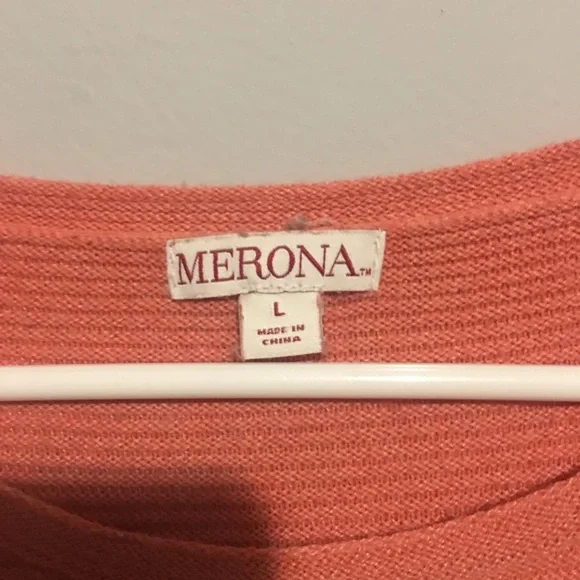 [Merona] $1 BUNDLE Coral Ribbed Top - Picture 3 of 6